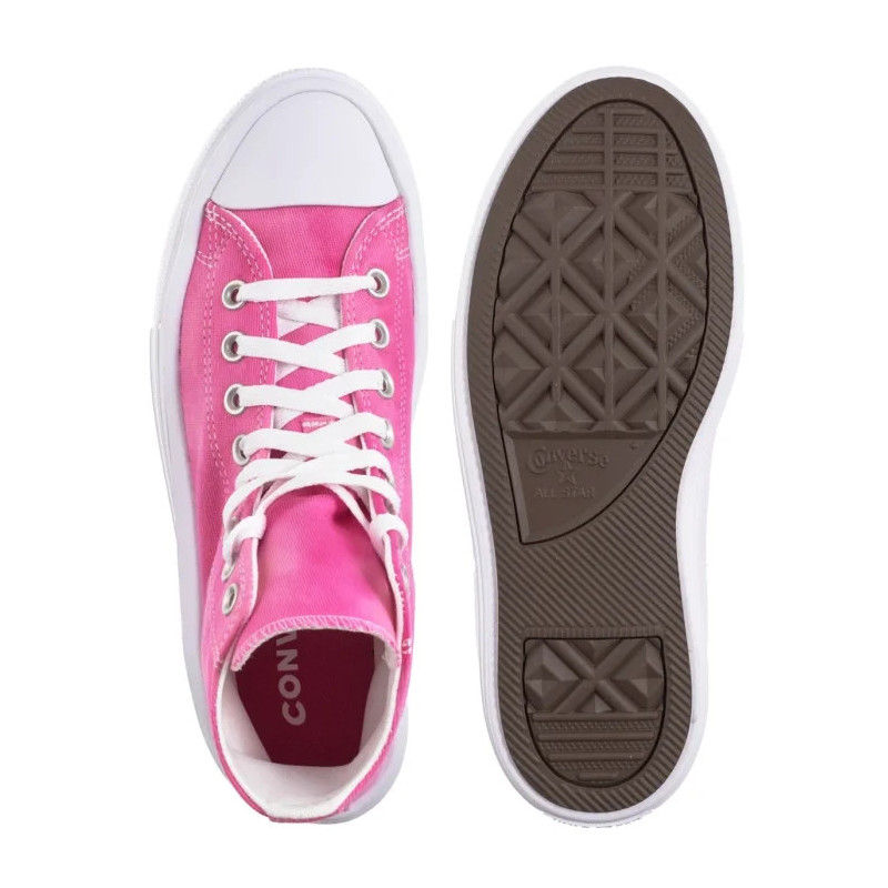 Converse CTAS Move Hi White/Chaos Fuchsia A11817C (CO651-f) shoes