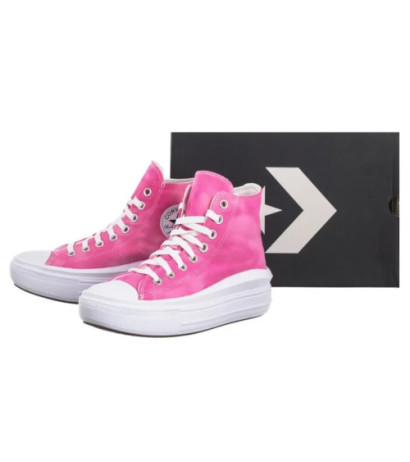 Converse CTAS Move Hi White/Chaos Fuchsia A11817C (CO651-f) shoes