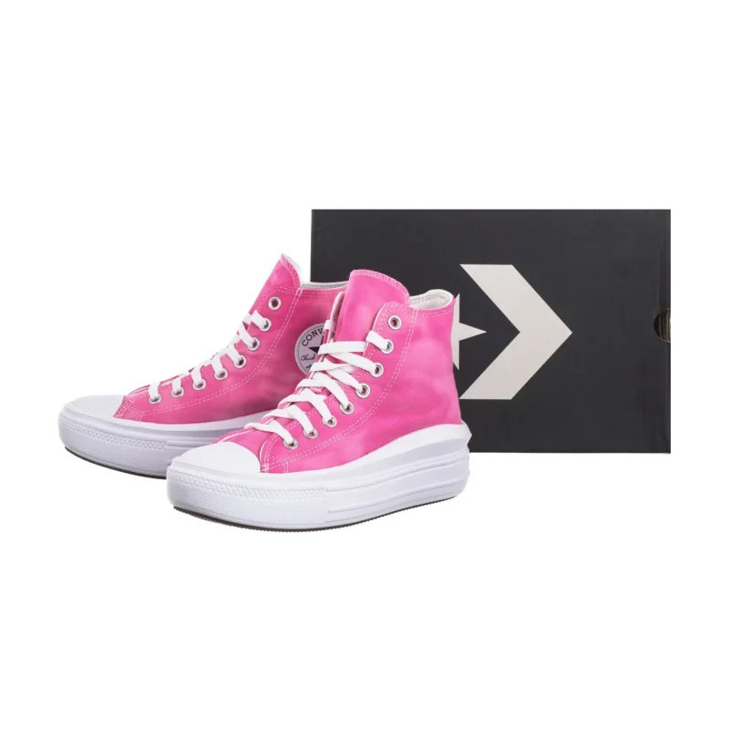 Converse CTAS Move Hi White/Chaos Fuchsia A11817C (CO651-f) bateliai