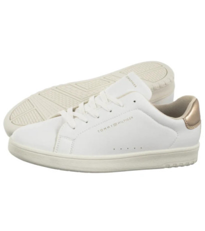 Tommy Hilfiger Low Cut Lace-Up Sneaker T3A9-33976-1355 X048 White/Platinum (TH1373-a) sportiniai bateliai