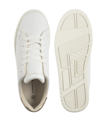 Tommy Hilfiger Low Cut Lace-Up Sneaker T3A9-33976-1355 X048 White/Platinum (TH1373-a) sportiniai bateliai