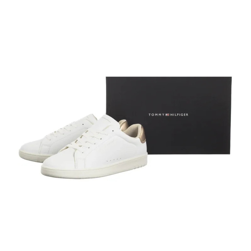 Tommy Hilfiger Low Cut Lace-Up Sneaker T3A9-33976-1355 X048 White/Platinum (TH1373-a) sportiniai bateliai