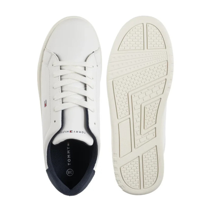 Tommy Hilfiger Low Cut Lace-Up Sneaker T3X9-34073-1355 X336 White/Blue (TH1377-a) sportiniai bateliai