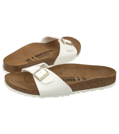 Birkenstock Madrid BS Patent White 1005310 (BK6-h) Moteriški batai/šlepetės