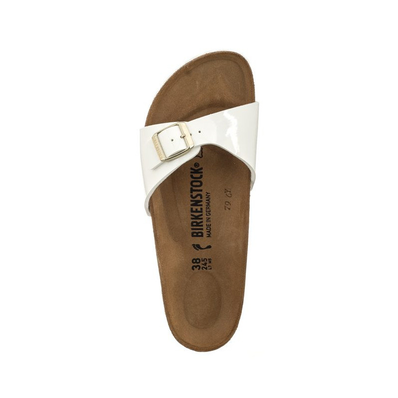 Birkenstock Madrid BS Patent White 1005310 (BK6-h) Moteriški batai/šlepetės