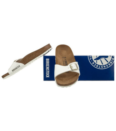 Birkenstock Madrid BS Patent White 1005310 (BK6-h) Moteriški batai/šlepetės