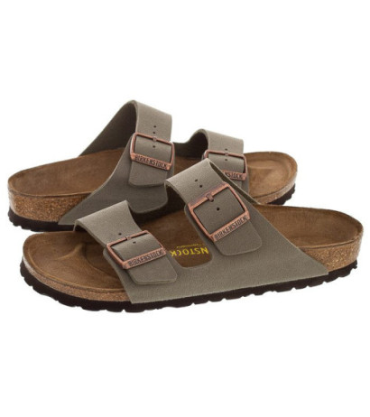 Birkenstock Arizona BF Nubuk Stone 151213 (BK19-b) Moteriški batai/šlepetės
