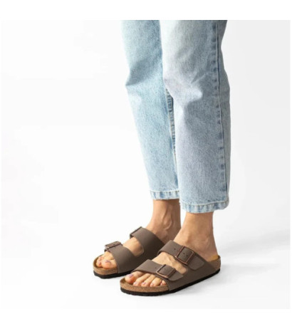 Birkenstock Arizona BF Nubuk Mocca 151183 (BK19-a) Sieviešu apavi/Flip Flops