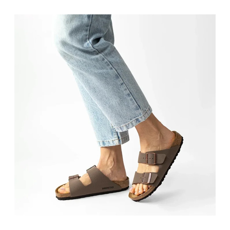 Birkenstock Arizona BF Nubuk Mocca 151183 (BK19-a) Moteriški batai/šlepetės