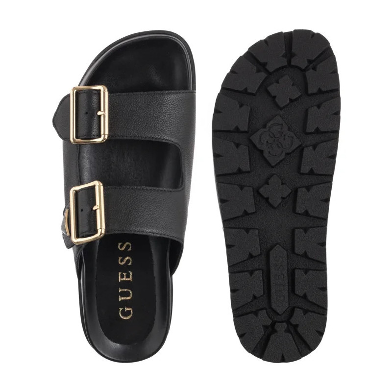 Guess Fasten FLTST LEA03 Black (GU745-a) Naiste kingad/klappide klapid