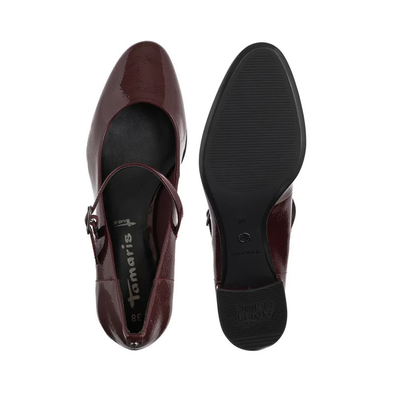 Tamaris Beżowe Lakierowane 1-22312-43 341 Taupe (TM555-b) shoes