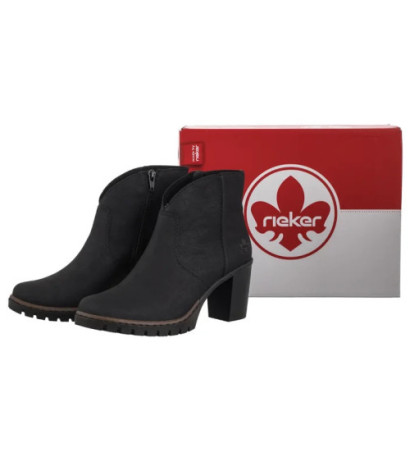 Rieker Czarne Y2553-00 Black (RI289-b) kurpes
