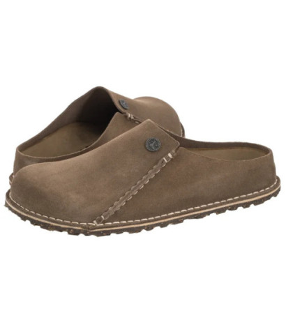 Birkenstock Zermatt Premium Suede Gray Taupe 1021366 (BK333-a) Women's Shoes/Flip Flops