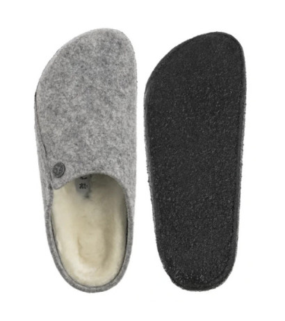 Birkenstock Zermatt Rivet Shearling Light Gray 1015086 (BK335-a) Women's Shoes/Flip Flops