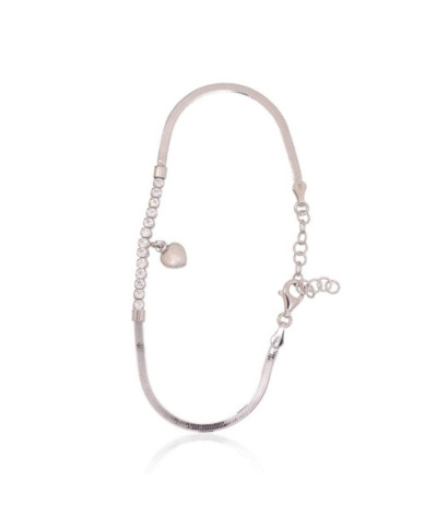 Silver bracelet 2600422(PRh-Gr)_CZ, Silver 925°, Rhodium (Plating), Zirkons