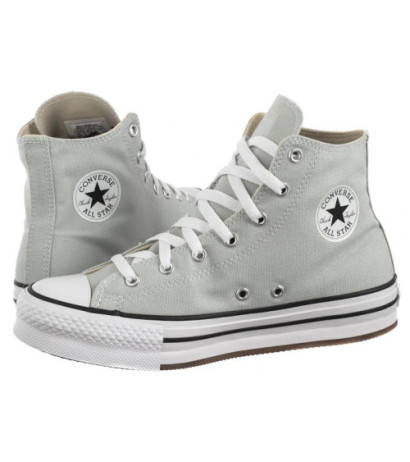 Converse CTAS Eva Lift Hi Rainwashed Grey/White A13122C (CO660-d) bateliai