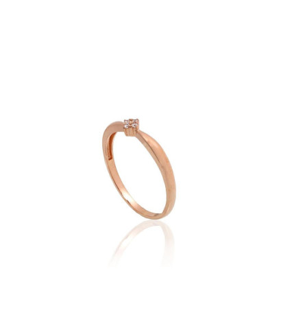Gold ring 1101178(Au-R)_CZ, Red Gold 585°, Zirkons