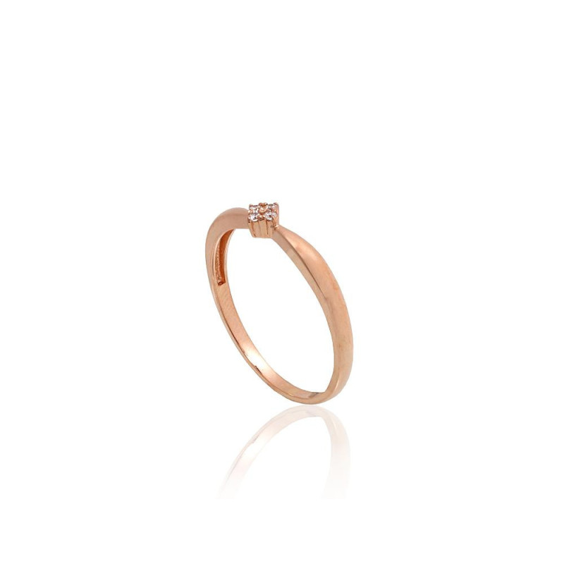 Gold ring 1101178(Au-R)_CZ, Red Gold 585°, Zirkons