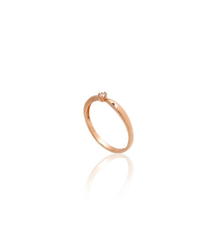 Gold ring 1101179(Au-R)_CZ, Red Gold 585°, Zirkons