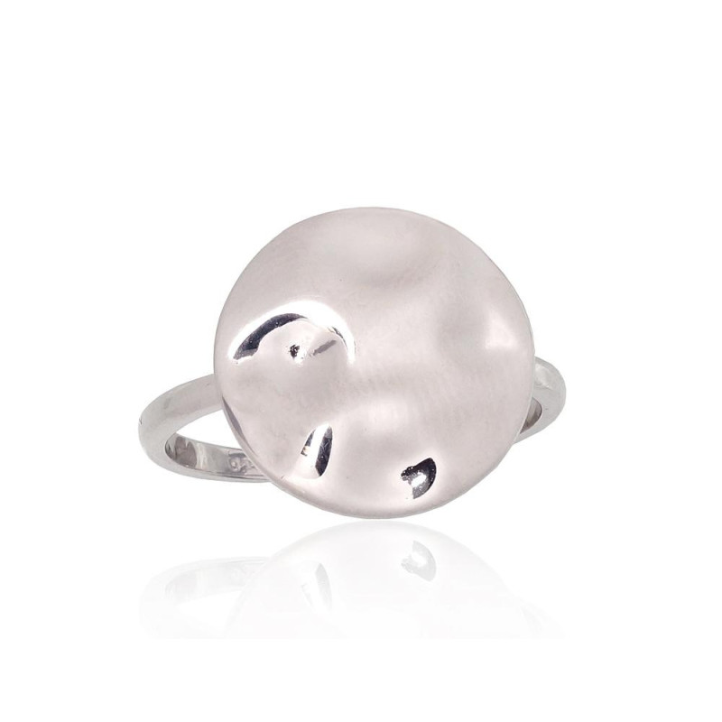 Sidabrinis žiedas 2101937(PRh-Gr), Sidabras 925°, rodis (padengti)