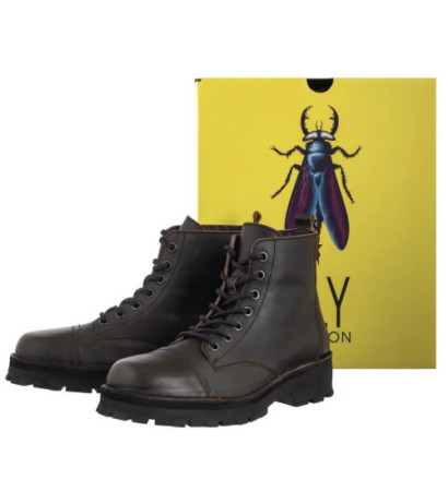 FLY London Kelf Antique Black P211167000 (FL422-a) boots