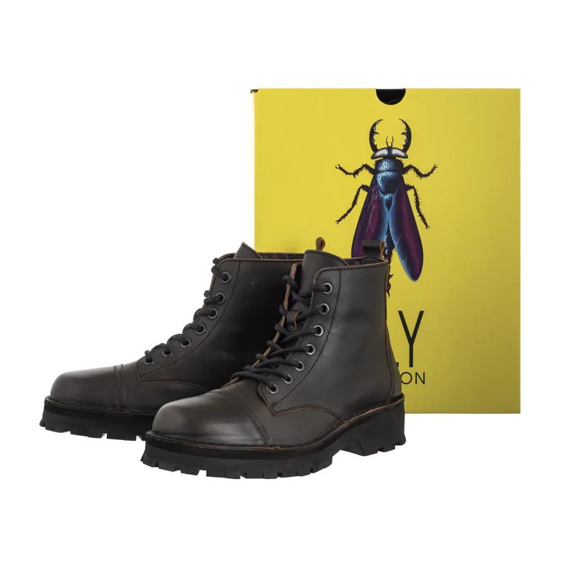 FLY London Kelf Antique Black P211167000 (FL422-a) batai