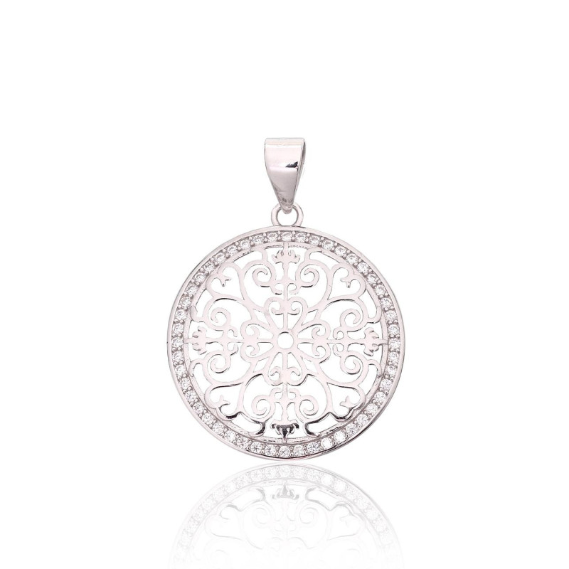 Hõberipats 2301994(PRh-Gr)_CZ, Hõbe 925°, roodium (kate), Tsirkonid