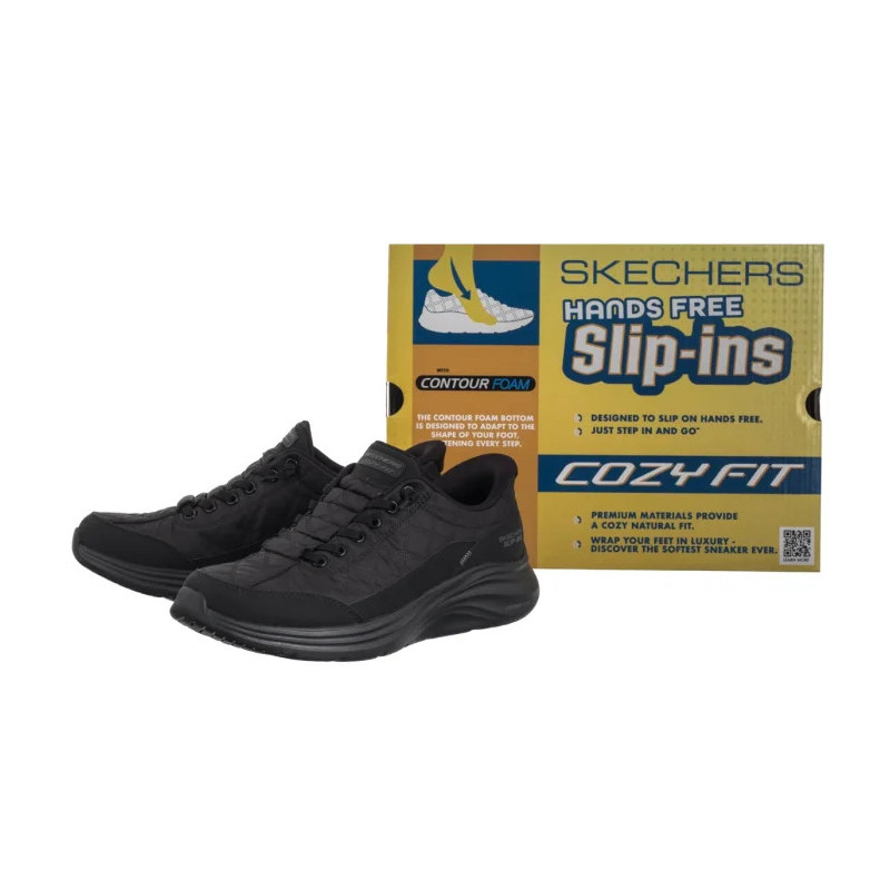 Skechers Contour Foam Slip-Ins Black 150404/BBK (SK271-a) sporta apavi