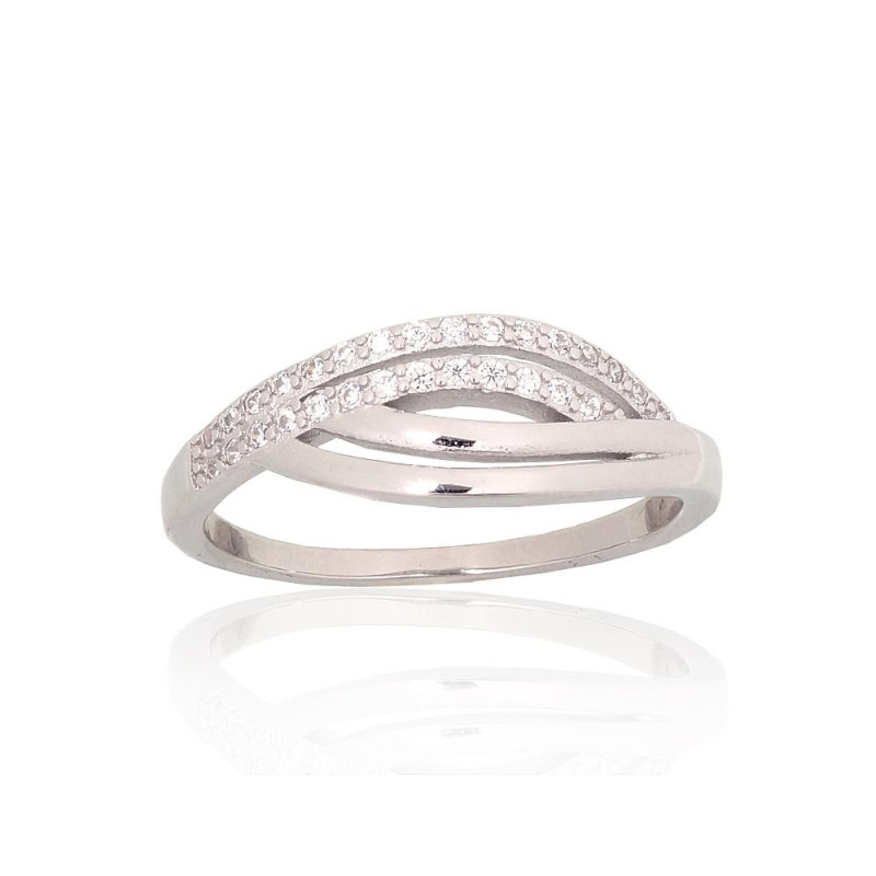 Sudraba gredzens 2101934(PRh-Gr)_CZ, Sudrabs 925°, rodijs (pārklājums), Cirkoni