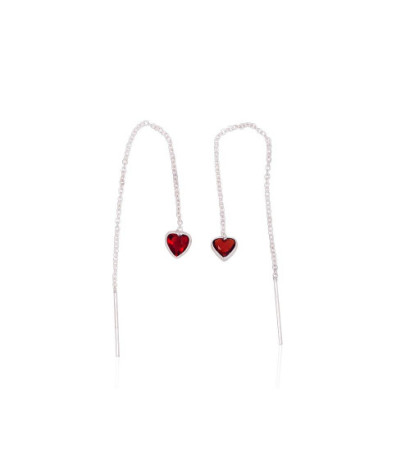 Sidabriniai auskarai 2204015_CZ-R, Sidabras 925°, Cirkonai