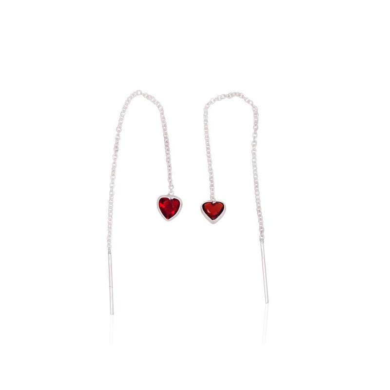 Silver earrings 2204015_CZ-R, Silver 925°, Zirkons