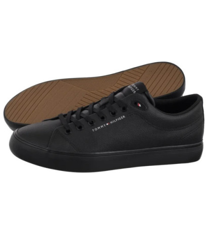 Tommy Hilfiger TH Hi Vulc Core Low Lth II Ess Black FM0FM05511 BDS (TH1346-b) sporta apavi
