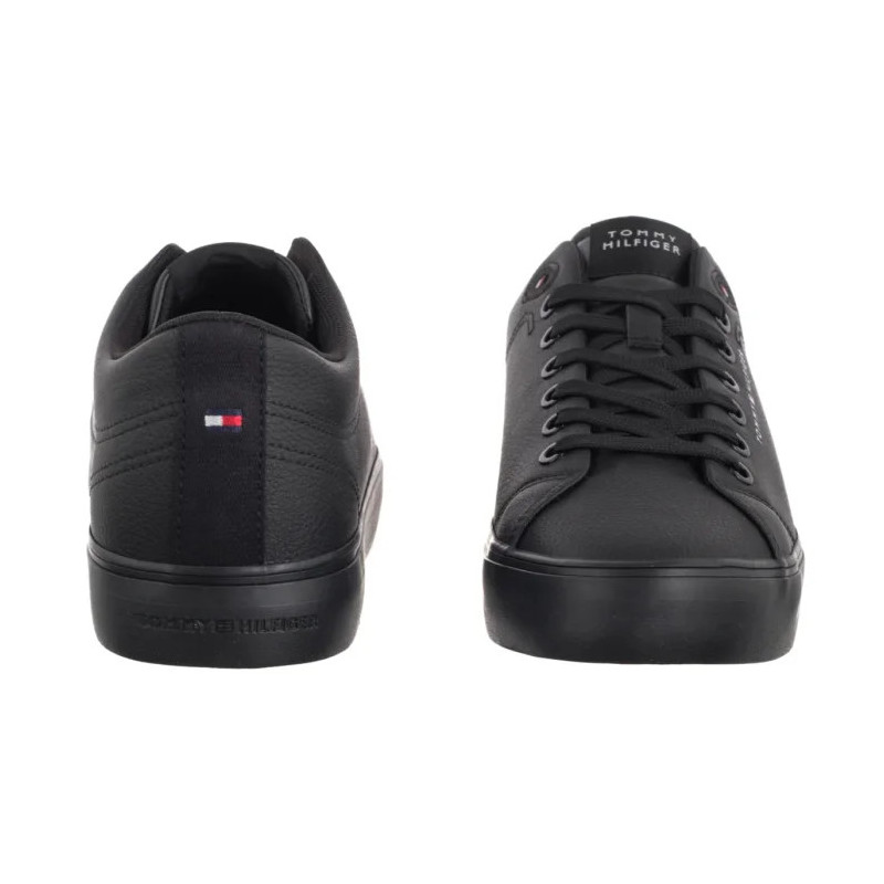 Tommy Hilfiger TH Hi Vulc Core Low Lth II Ess Black FM0FM05511 BDS (TH1346-b) sporta apavi