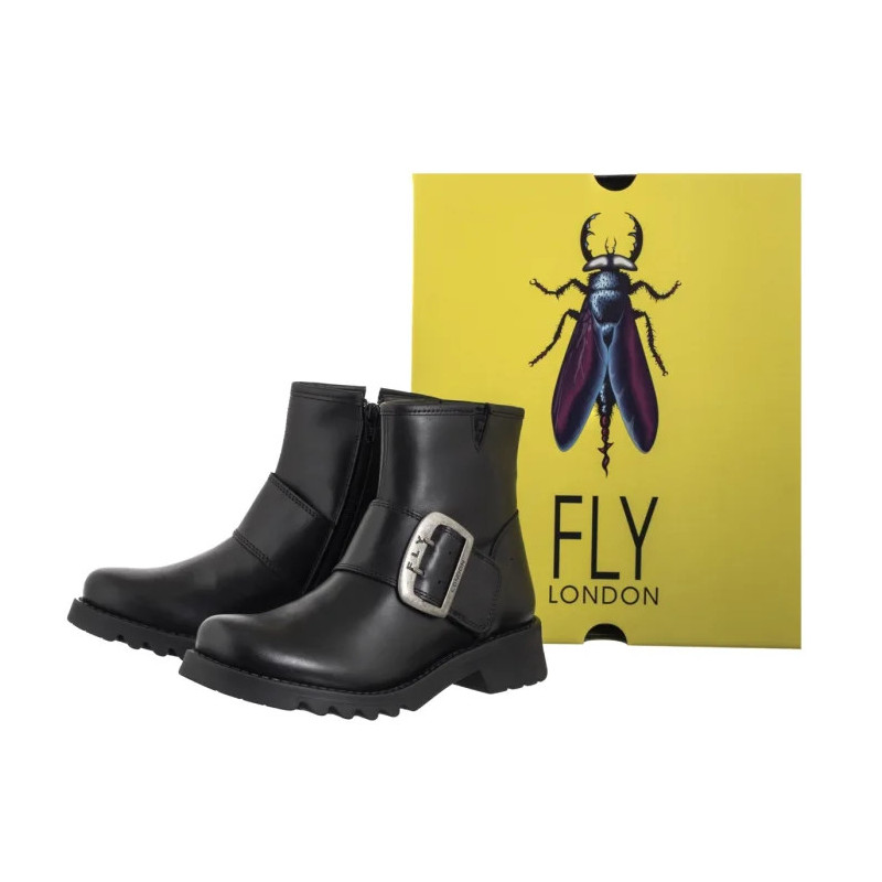 FLY London Rily Rug Black P144991012 (FL427-a) shoes
