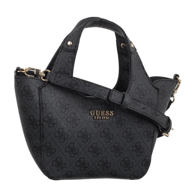Guess Calista 2 In 1 Mini Tote HWSG73 34750 Coal Logo (GU782-a) rokassoma