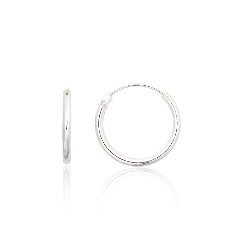 Sidabriniai auskarai –žiedai 2203876, Sidabras 925°