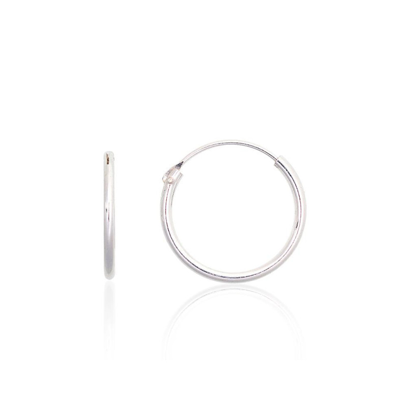 Sidabriniai auskarai –žiedai 2203877, Sidabras 925°