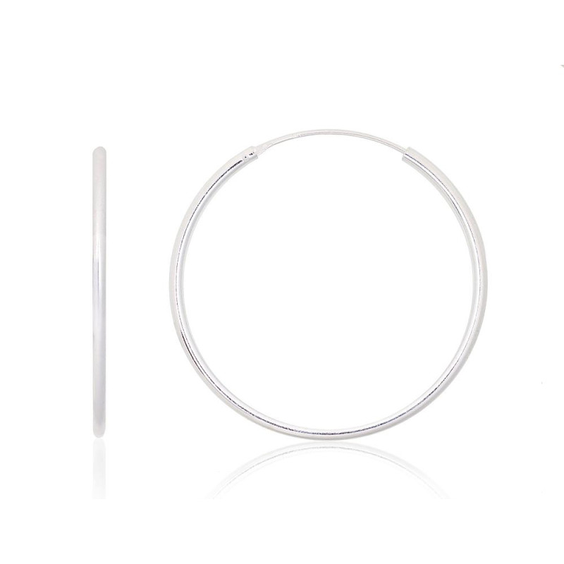 Sudraba auskari-riņķīši 2203920, Sudrabs 925°