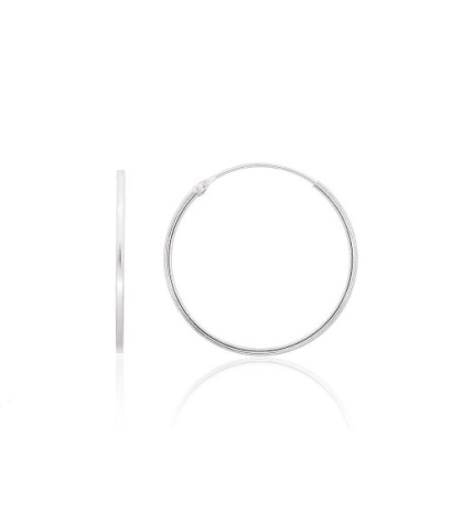 Sudraba auskari-riņķīši 2203950, Sudrabs 925°