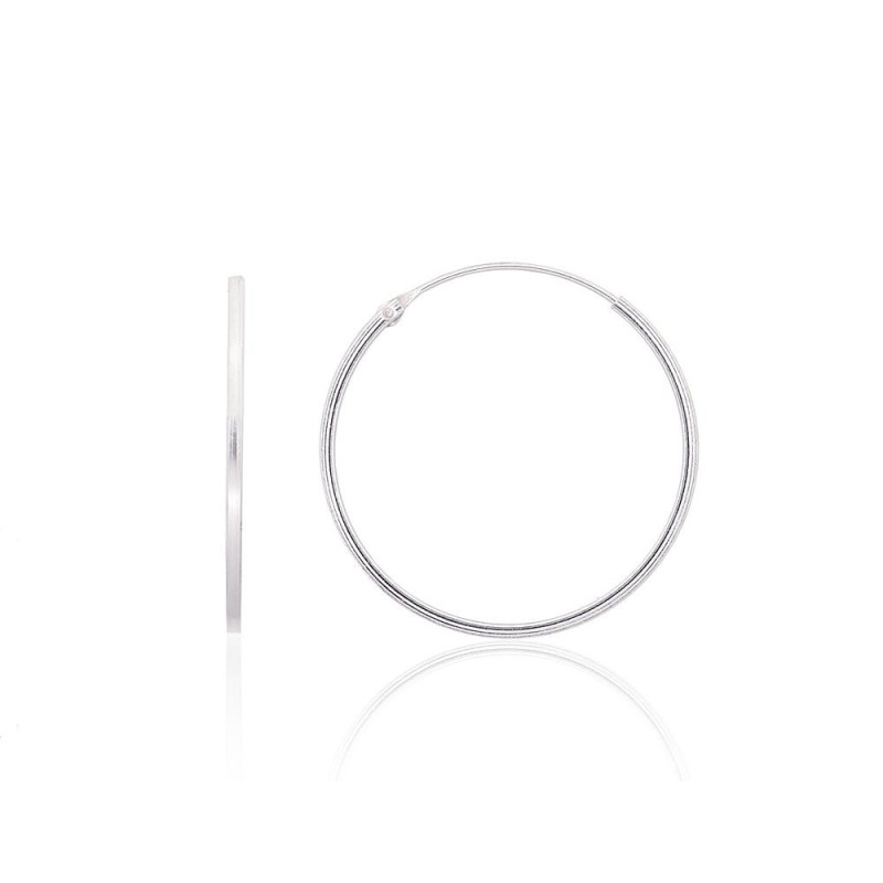 Sudraba auskari-riņķīši 2203950, Sudrabs 925°