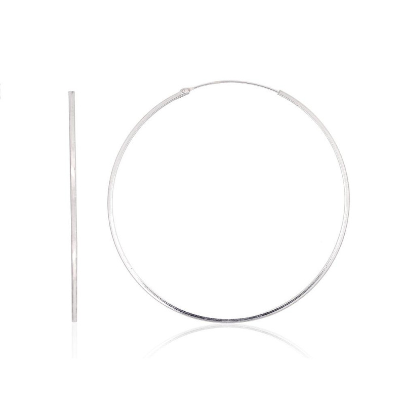 Sidabriniai auskarai –žiedai 2203955, Sidabras 925°