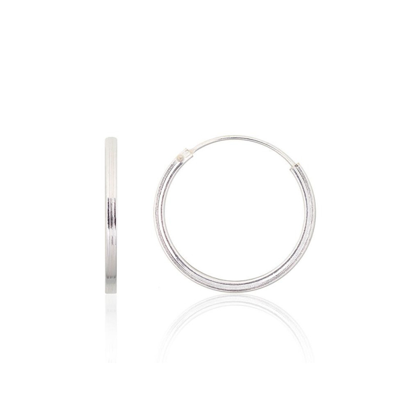 Silver earrings-rings 2203964, Silver 925°