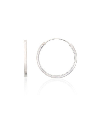 Sidabriniai auskarai –žiedai 2203965, Sidabras 925°