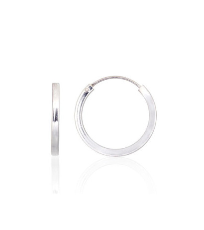 Sidabriniai auskarai –žiedai 2203982, Sidabras 925°