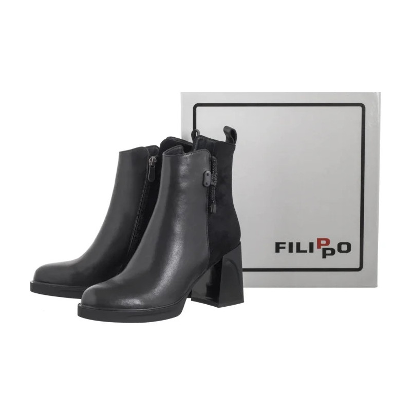 Filippo Czarne DBT7358/25 BK (FO184-a) kurpes