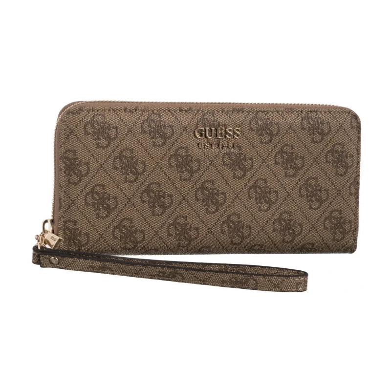 Guess Brenton Slg Lrg Zip Around SWLG96 48146 Latte Logo (GU752-a) käekott