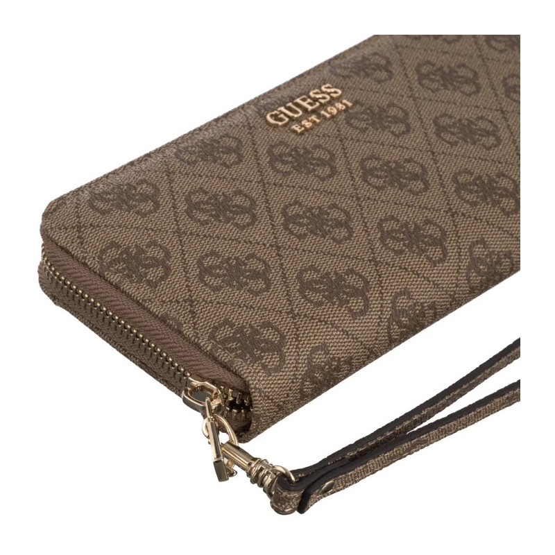 Guess Brenton Slg Lrg Zip Around SWLG96 48146 Latte Logo (GU752-a) rankinė