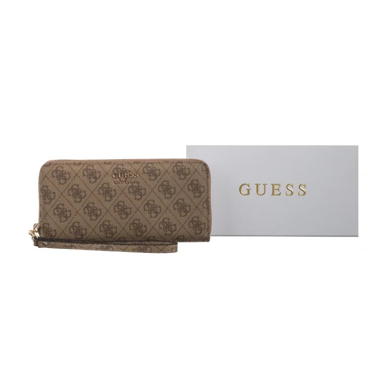 Guess Brenton Slg Lrg Zip Around SWLG96 48146 Latte Logo (GU752-a) rankinė