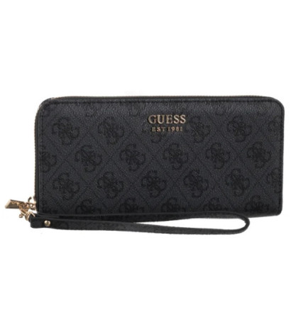 Guess Brenton Slg Lrg Zip Around SWLG96 48146 Coal Logo (GU752-b) rankinė