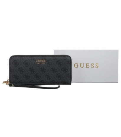 Guess Brenton Slg Lrg Zip Around SWLG96 48146 Coal Logo (GU752-b) käekott